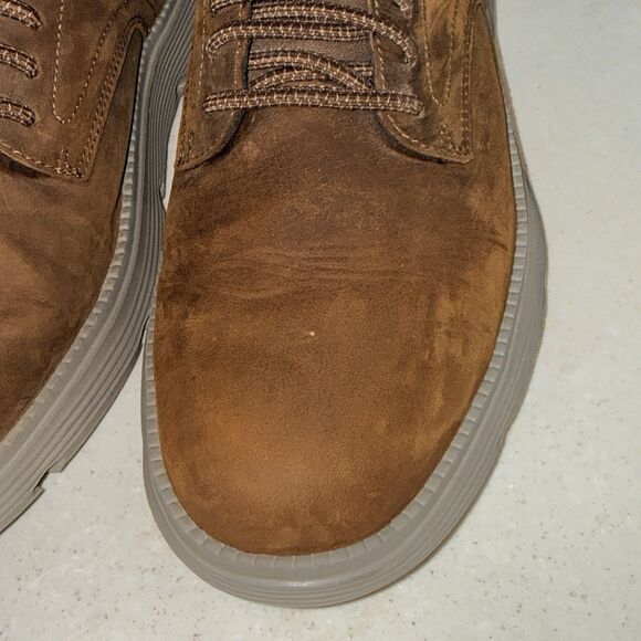 Skechers Hands Free Slip-Ins Garza Gervin Shoes Brown Leather Mens 11.5 EUR 45.5 - Picture 10 of 12